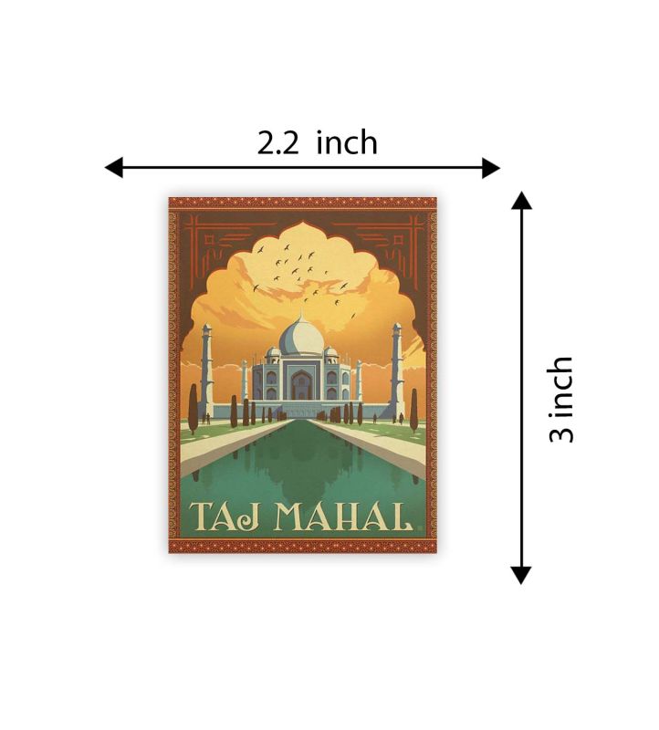 Taj Mahal Wooden Fridge Magnet Indian Travel Souvenir Gift Items  Gift for Travels  Kitchen, Refrigerator Door, Home Decor Item